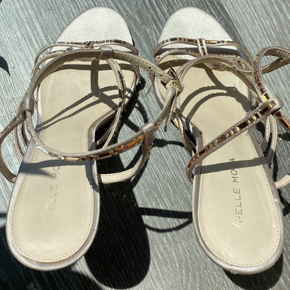 Pelle Moda Crystal Embellished Heels - Size 8 - Picture 12 of 15